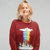 Rainbow Themed Sweatshirt For Dog Lovers