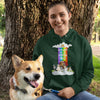 Rainbow Themed Hoodie For Dog Lovers