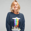 Rainbow Themed Sweatshirt For Dog Lovers