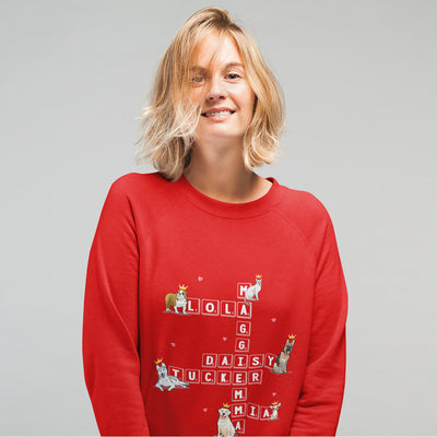 Scrabble Designed Sweatshirt For Pet Lovers