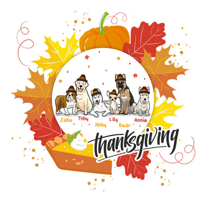 Customized Thanksgiving Themed Mug For Dog Lovers