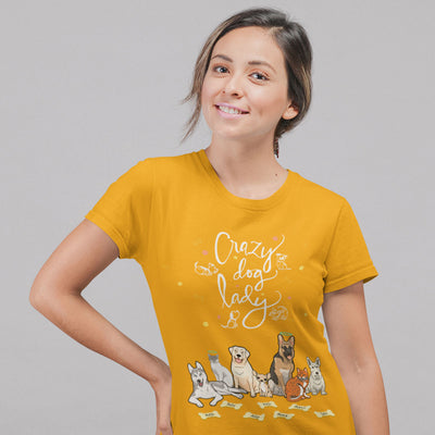 Crazy Dog Lady Customized Dog Tee