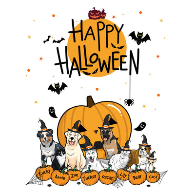 Happy Halloween Themed Customized Hoodie For Dog Lover