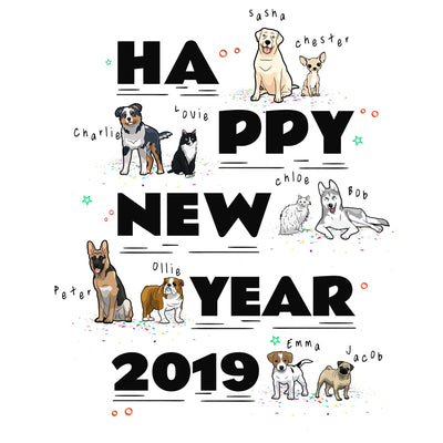 Happy New Year Customized Mug For Pet Lovers