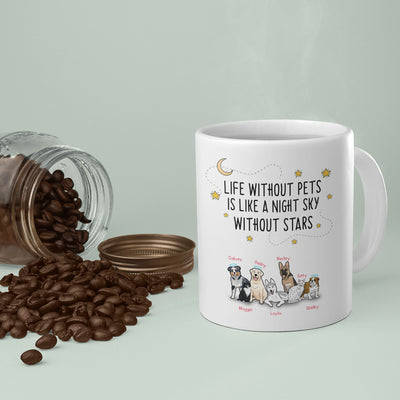 Life Without Pets Is Like... Personalized Dog Lovers Mug