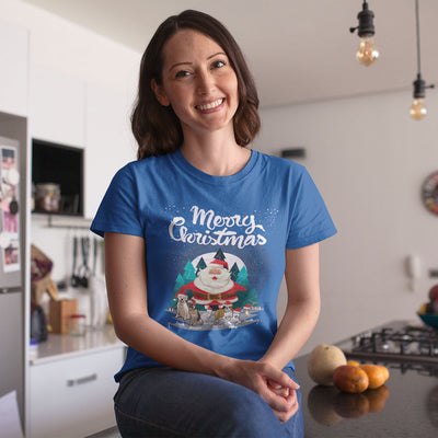 Merry Christmas Personalized Dog Lovers Tee