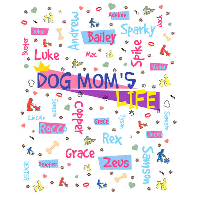 Dog Mom Life Customized Hoodie for Dog Lovers