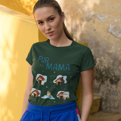 Customized Fur Mama Dog Lovers Tee