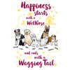 Happiness starts with.. Customized Dog Lover Hoodie