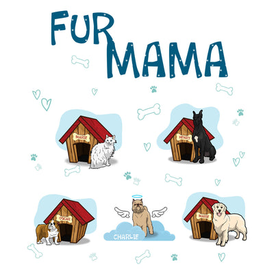 Customized Fur Mama Dog Lovers Hoodie