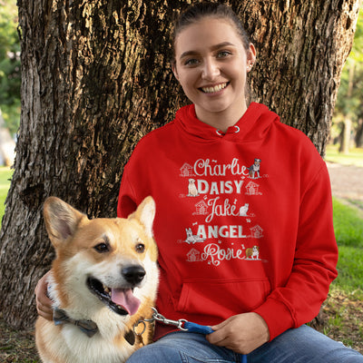 Pet Names Hoodie For Dog Lovers