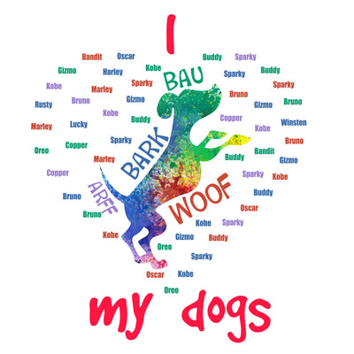 I BAU, BARK & WOOF Customized Dog Lovers Pillow Cover