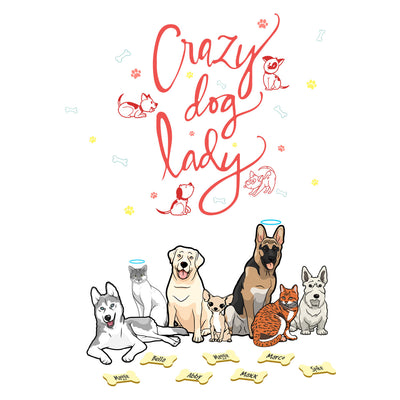 Crazy Dog Lady Customized Dog Hoodie