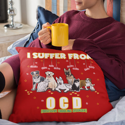 Personalized OCD Pillow Cover For Dog Lovers