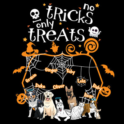 No Tricks Only Treats Customized Dog Lovers Sweatshirt