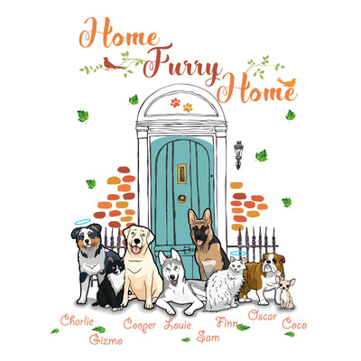 Home Furry Home Personalized Dog Lovers Mug