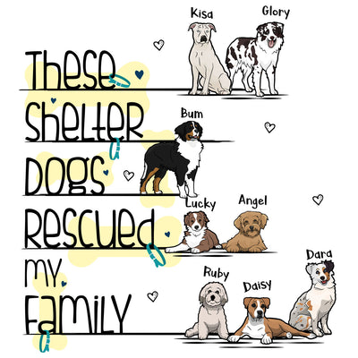 Rescued My Family Mug For Dog Lovers