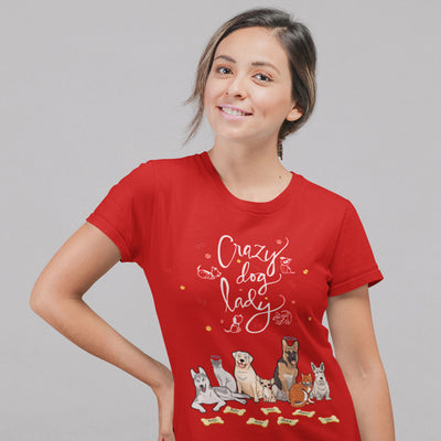 Crazy Dog Lady Customized Dog Tee