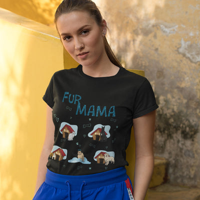 Customized Fur Mama Dog Lovers Tee