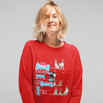 Rescued My Family Sweatshirt For Dog Lovers