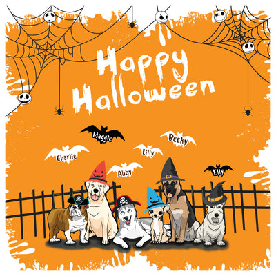 Happy Halloween Themed Customized Sweatshirt For Dog Lover