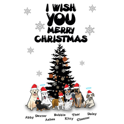 I Wish You A Merry Christmas Customized Mug For Dog Lovers