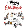 Merry Christmas Themed Customized Dog Lovers Tee