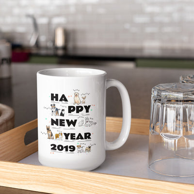 Happy New Year Customized Mug For Pet Lovers