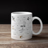 Customized Calender Dog Lovers Mug