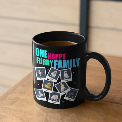 One Happy Furry Family customized Mug