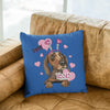 Kisses Free For You Customized Pillow Cover For Dog Lover