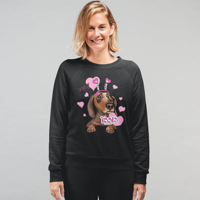 Kisses For Free Customized Sweatshirt For Dog Lover