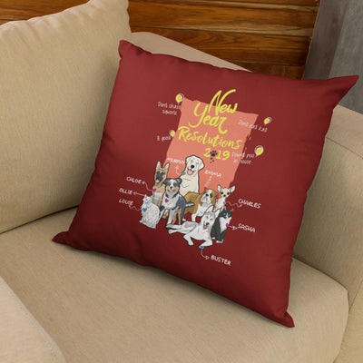 New Year Themed Customized Pillow Cover