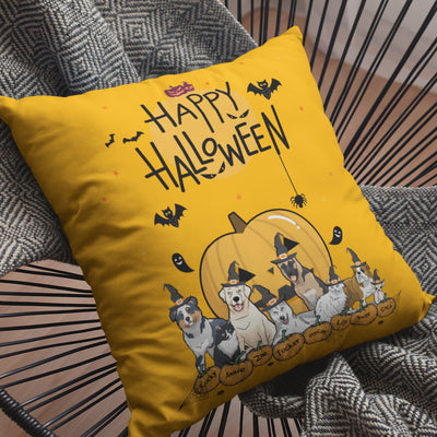 Happy Halloween Personalized Dog Lovers Pillow Cover