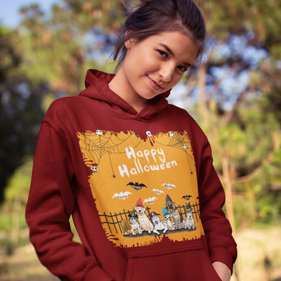 Customized Dog Lovers Happy Halloween Hoodie