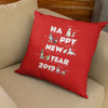 Happy New Year Customized Pillow Cover For Pet Lovers