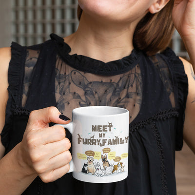 Meet My Furry Family Customized Mug