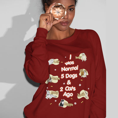 I Was Nomal Customized Dog Lovers Sweatshirt