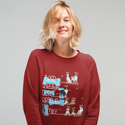 Rescued My Family Sweatshirt For Dog Lovers