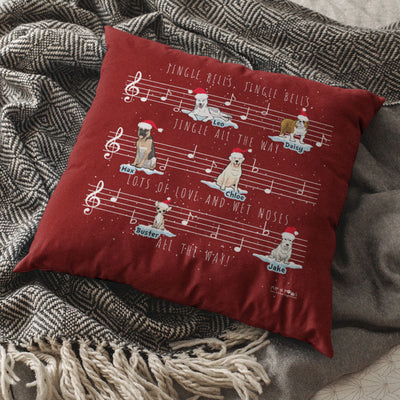 Jingle Bells Jingle Bell... Customized Chritsmas Dog Lover Pillow Cover