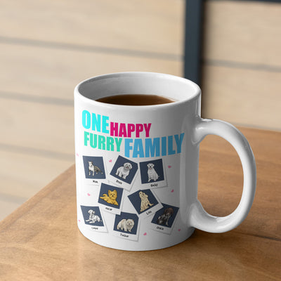 One Happy Furry Family customized Mug