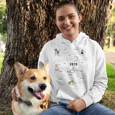 Customized Calender Dog Lover Hoodie