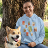 Dog Retro Style Hoodie Wth Pet Names