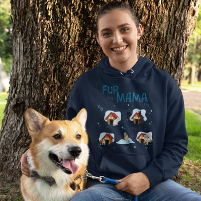 Customized Fur Mama Dog Lovers Hoodie