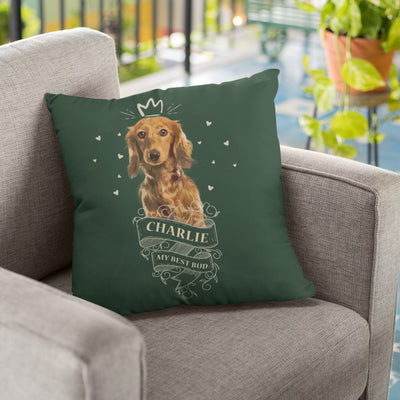 My Best Bud Dog Lovers Pillow Cover