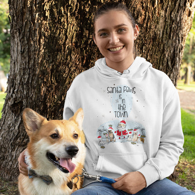 Santa Paws Is In Town Hoodie For Dog Lovers