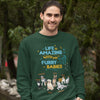 Life Is Amazing With Furry Babies Sweatshirt For Dog Lovers