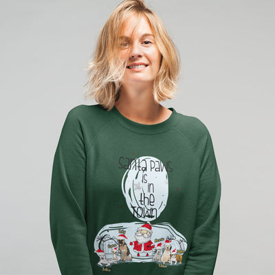 Santa Paws Is In Town Customized Sweatshirt For Dog Lovers