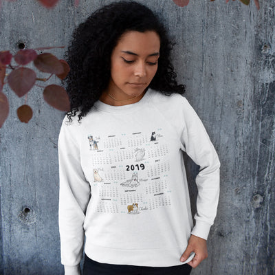 Customized Calender Dog Lover Sweatshirt