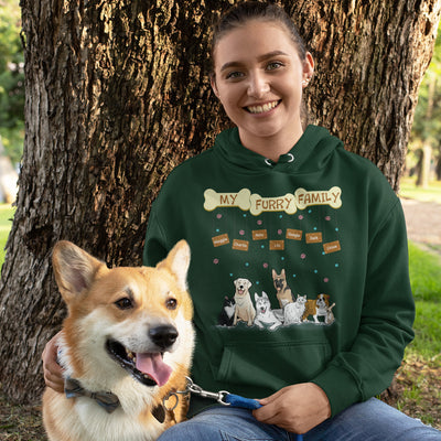 My Furry Family Customized Dog Lovers Hoodie